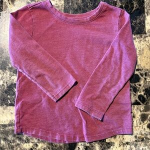 Kids Long Sleeve Maroon Shirt